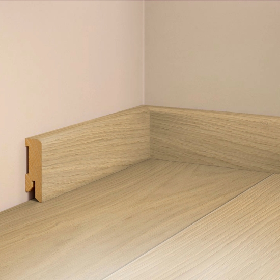 Sockelleiste Echtholzfurniert Eiche - Roheffekt