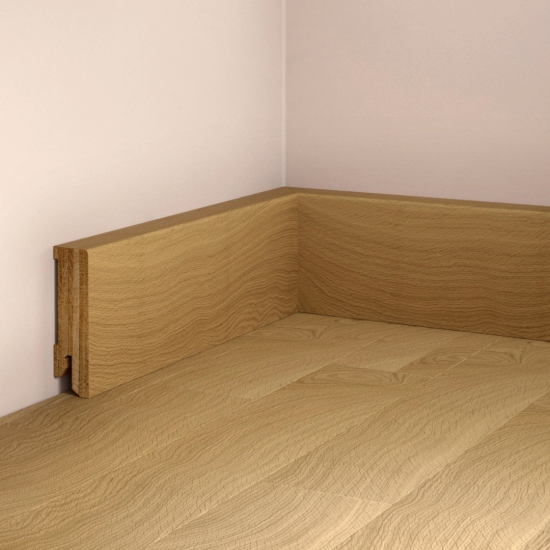 Sockelleiste Massiv Eiche - Natur