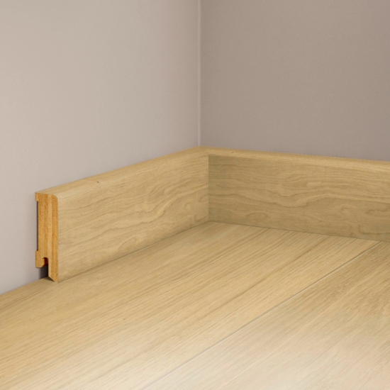 Sockelleiste Massiv Eiche - Roheffekt