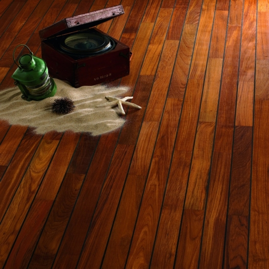 Nassraumboden Teak Massiv 84/88